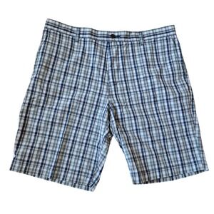 Dockers Mens Size 38 Outdoor Plaid Chino Shorts Golf Casual Summer